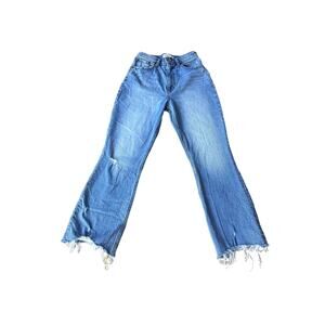 Abercrombie & Fifch Womens Jeans 26/2r The Kick Flare Ultra High Rise Curve Love